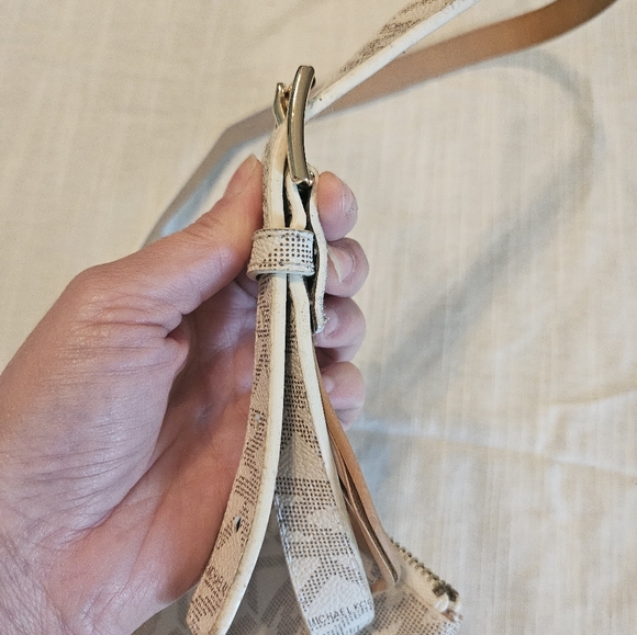 Michael Kors Cream Monogram Belt Bag - Picture 6 of 11